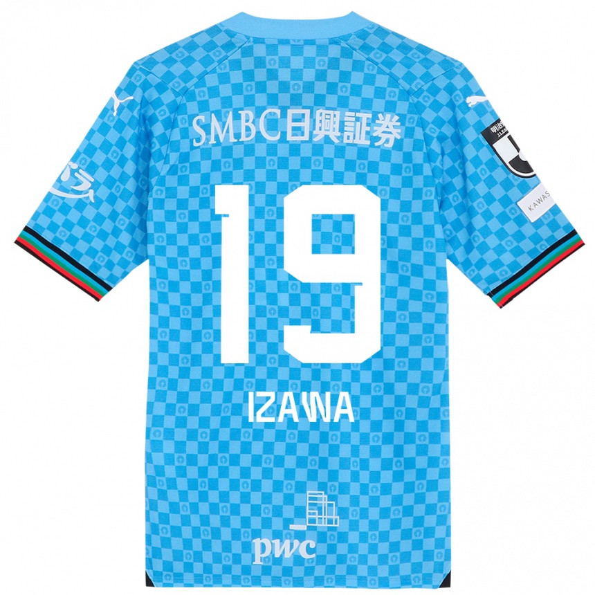 Women Football Haruki Izawa #19 Azure Blue Home Jersey 2024/25 T-Shirt Uk