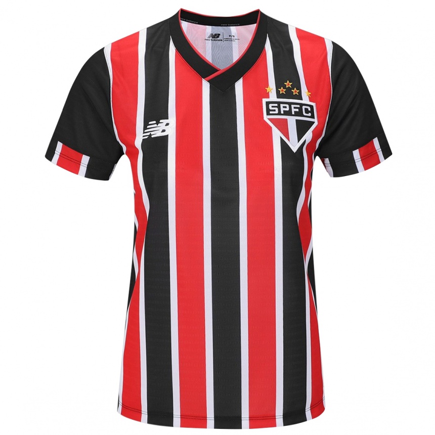 Women Football Jhegson Méndez #0 Black Red White Away Jersey 2024/25 T-Shirt Uk