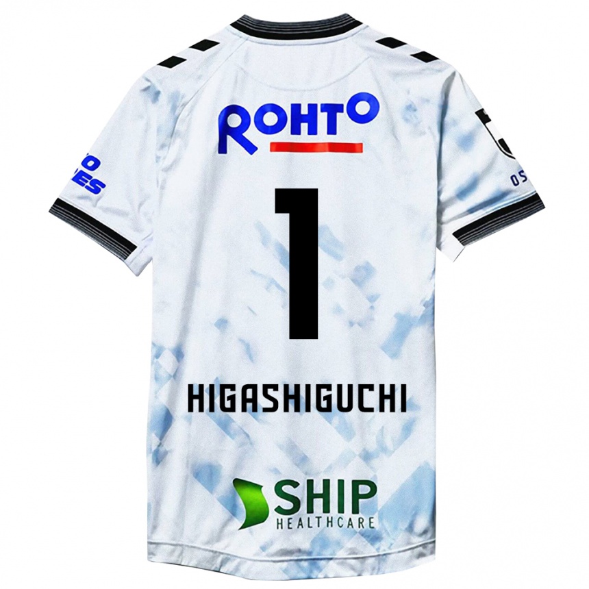 Women Football Masaaki Higashiguchi #1 White Black Away Jersey 2024/25 T-Shirt Uk