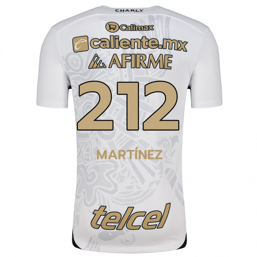 Women Football Juan Martínez #212 White Black Away Jersey 2024/25 T-Shirt Uk