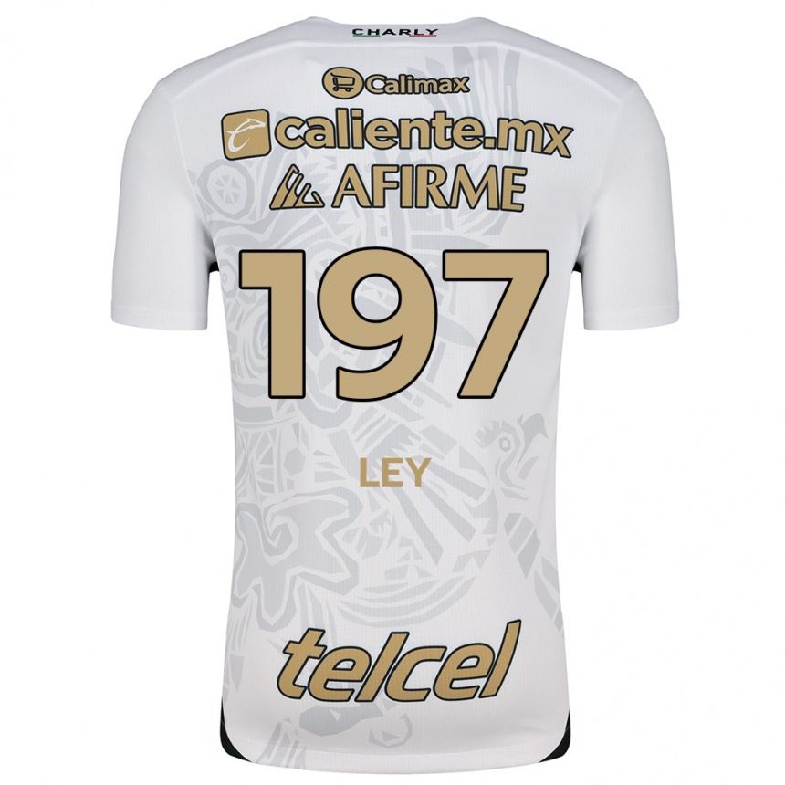 Women Football Emanuel Ley #197 White Black Away Jersey 2024/25 T-Shirt Uk