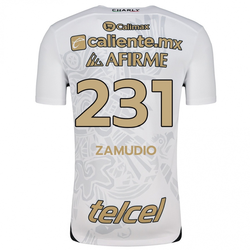 Women Football Irwin Zamudio #231 White Black Away Jersey 2024/25 T-Shirt Uk