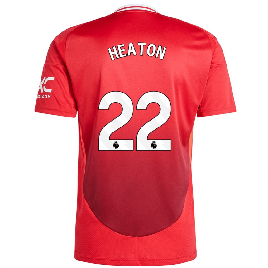 Kids Football Tom Heaton #22 Bright Red Home Jersey 2024/25 T-Shirt Uk