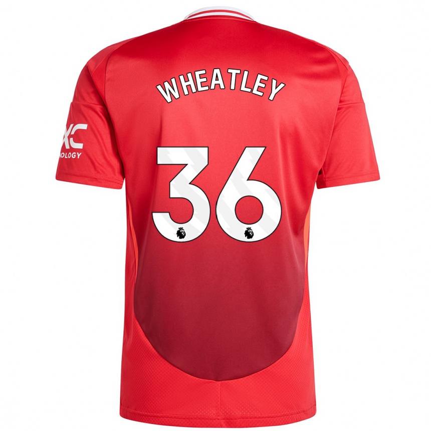 Kids Football Ethan Wheatley #36 Bright Red Home Jersey 2024/25 T-Shirt Uk