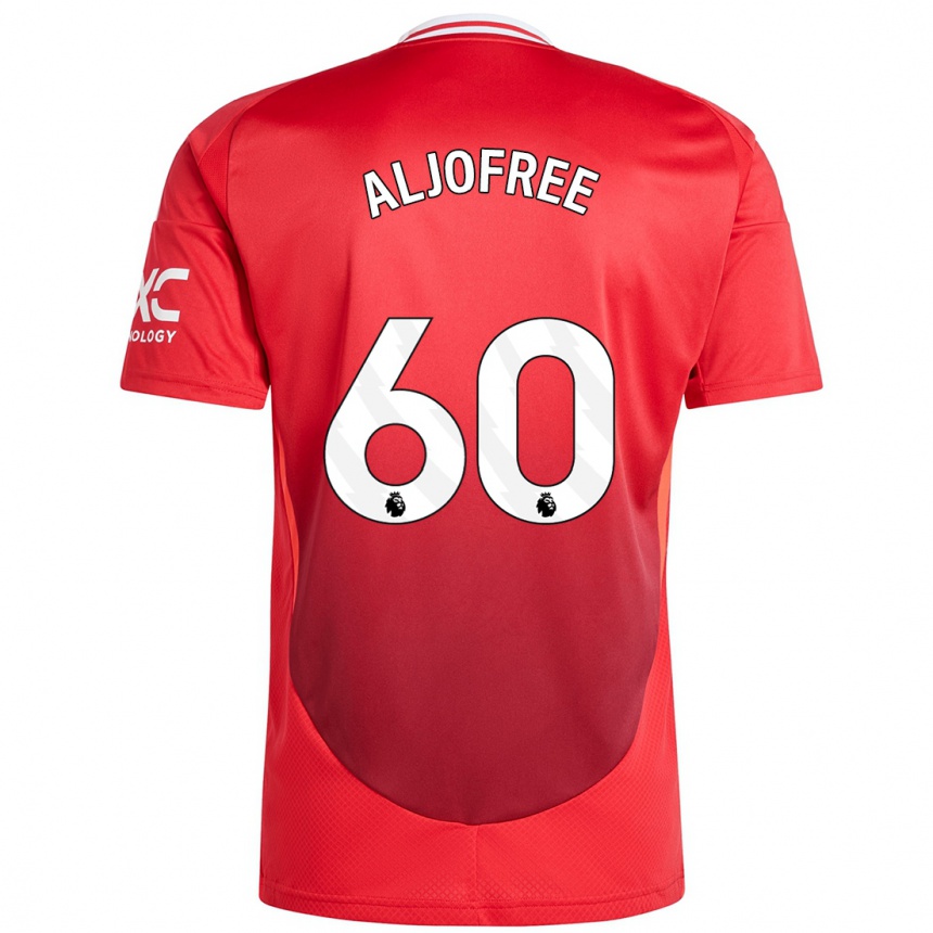 Kids Football Sonny Aljofree #60 Bright Red Home Jersey 2024/25 T-Shirt Uk