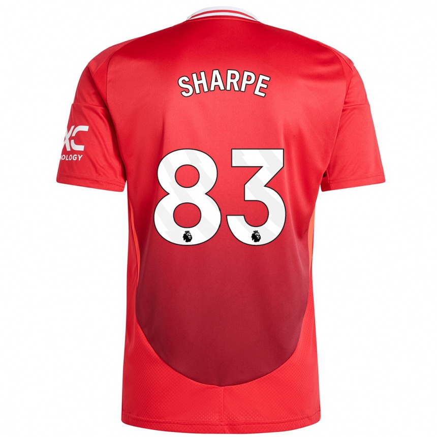 Kids Football Malachi Sharpe #83 Bright Red Home Jersey 2024/25 T-Shirt Uk