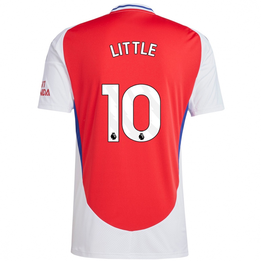 Kids Football Kim Little #10 Red White Home Jersey 2024/25 T-Shirt Uk