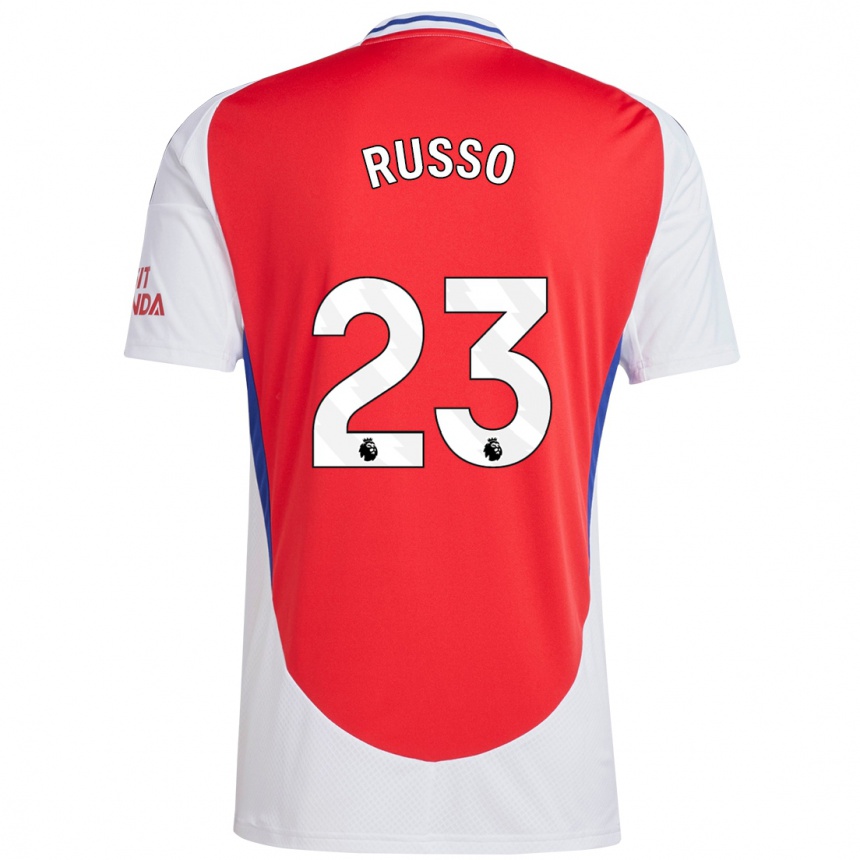 Kids Football Alessia Russo #23 Red White Home Jersey 2024/25 T-Shirt Uk