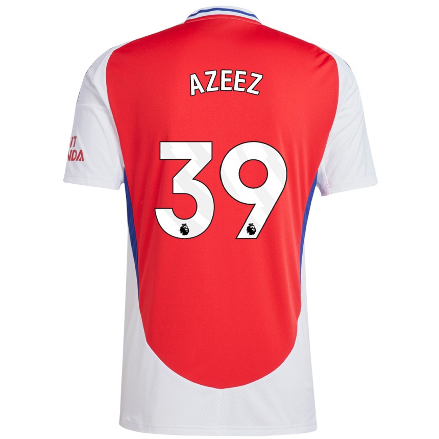 Kids Football Miguel Azeez #39 Red White Home Jersey 2024/25 T-Shirt Uk