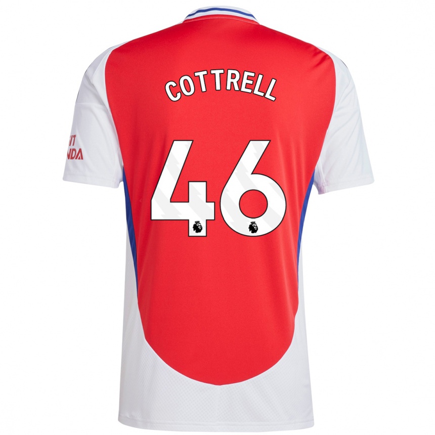 Kids Football Ben Cottrell #46 Red White Home Jersey 2024/25 T-Shirt Uk