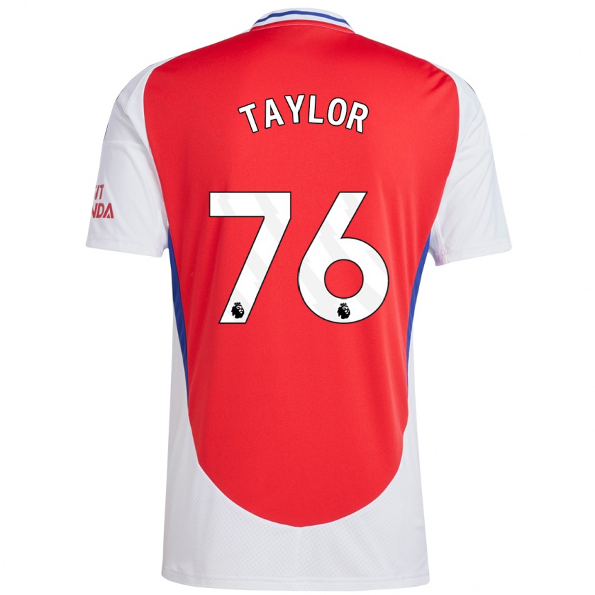 Kids Football Kido Taylor Hart #76 Red White Home Jersey 2024/25 T-Shirt Uk