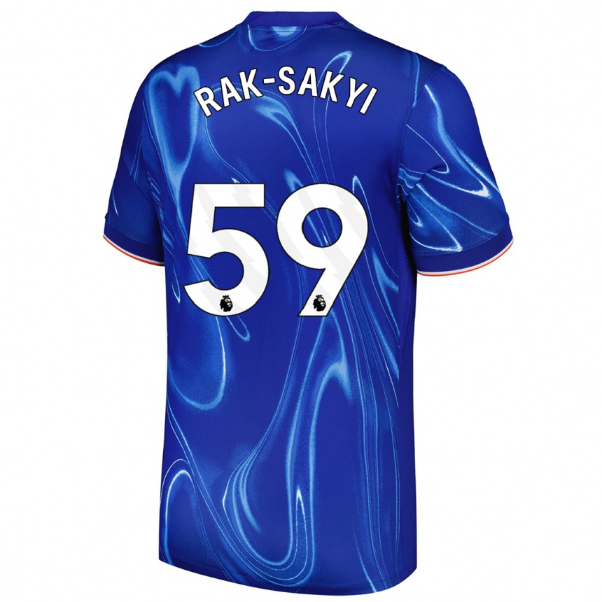 Kids Football Sam Rak-Sakyi #59 Blue White Home Jersey 2024/25 T-Shirt Uk