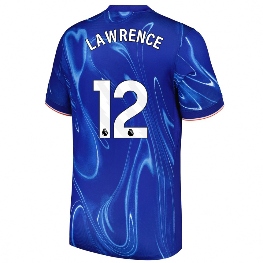 Kids Football Ashley Lawrence #12 Blue White Home Jersey 2024/25 T-Shirt Uk