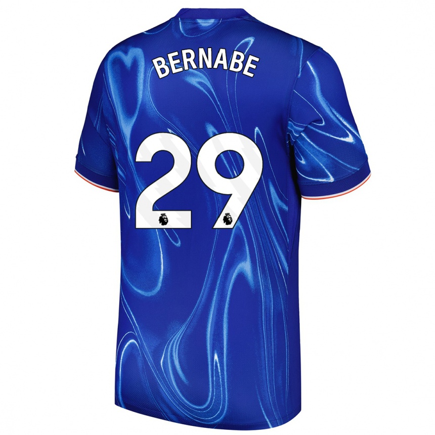 Kids Football Alejandra Bernabé #29 Blue White Home Jersey 2024/25 T-Shirt Uk