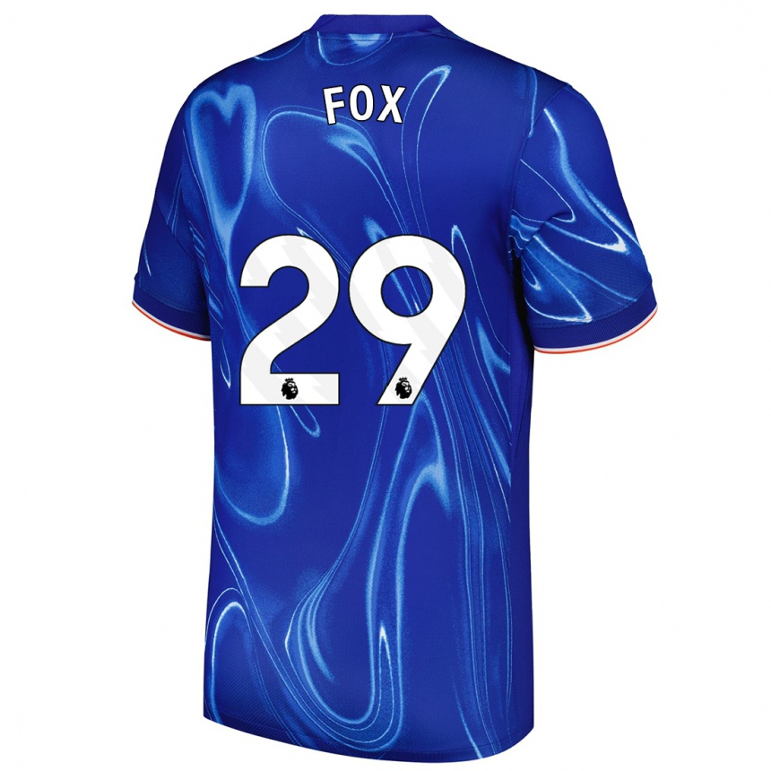 Kids Football Jorja Fox #29 Blue White Home Jersey 2024/25 T-Shirt Uk