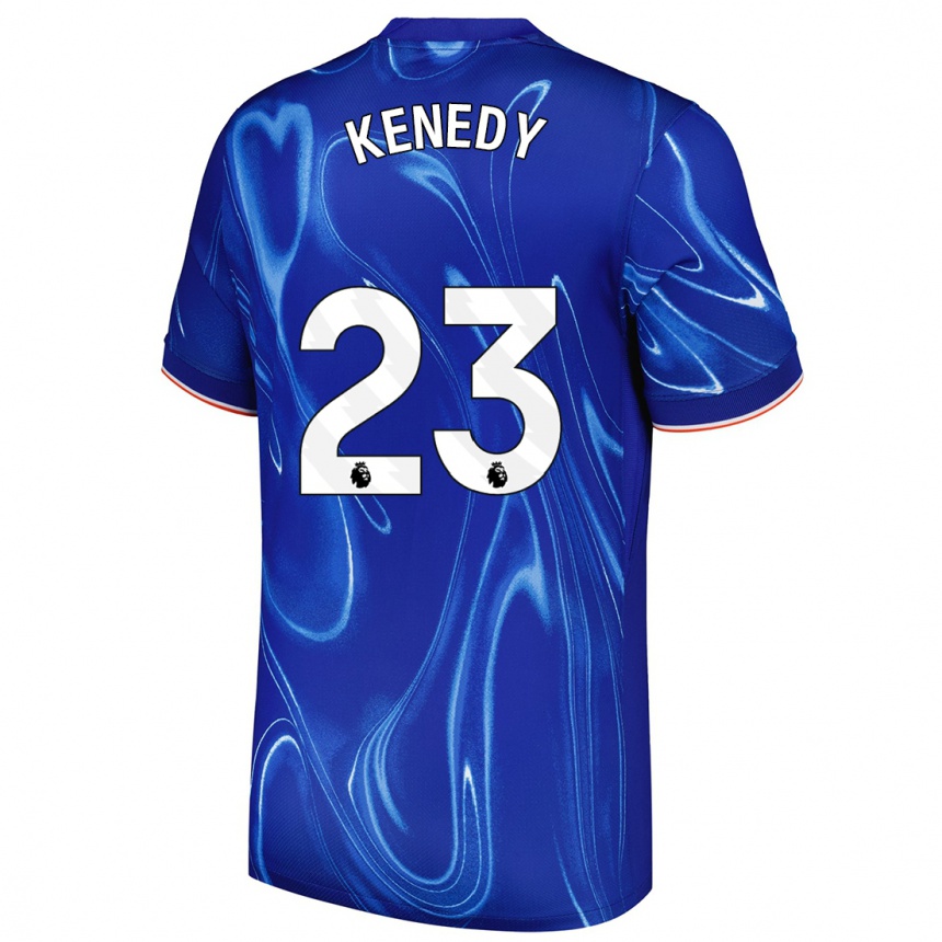 Kids Football Robert Kenedy #23 Blue White Home Jersey 2024/25 T-Shirt Uk