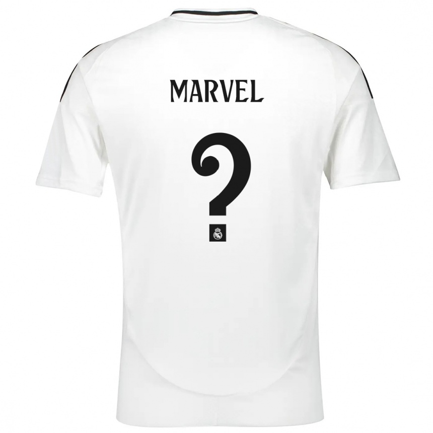 Kids Football Marvel #0 White Home Jersey 2024/25 T-Shirt Uk