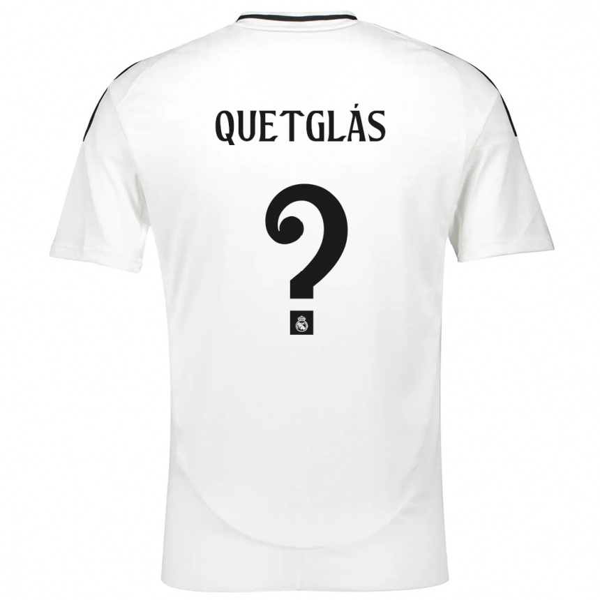 Kids Football Ferran Quetglás #0 White Home Jersey 2024/25 T-Shirt Uk