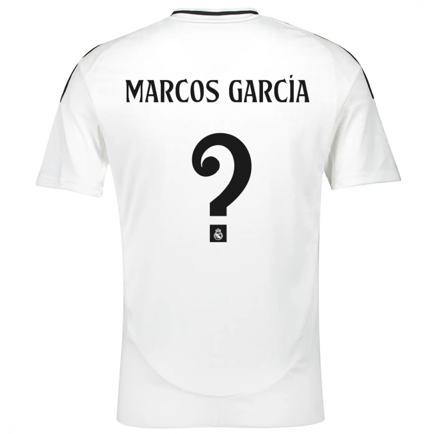 Kids Football Marcos García #0 White Home Jersey 2024/25 T-Shirt Uk