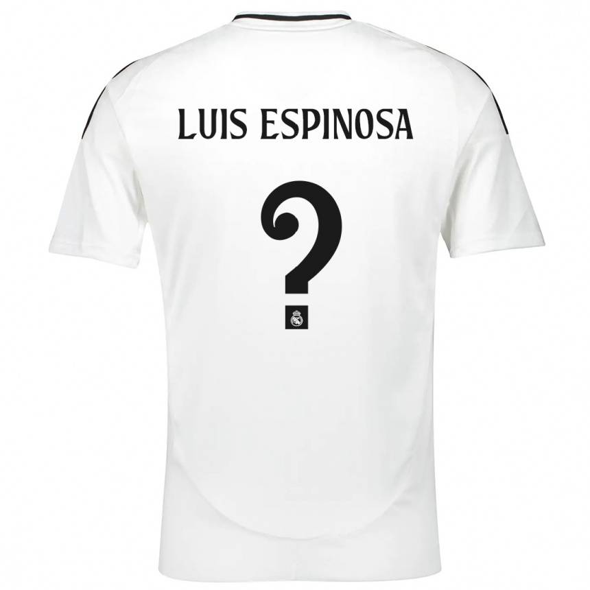 Kids Football José Luis Espinosa #0 White Home Jersey 2024/25 T-Shirt Uk