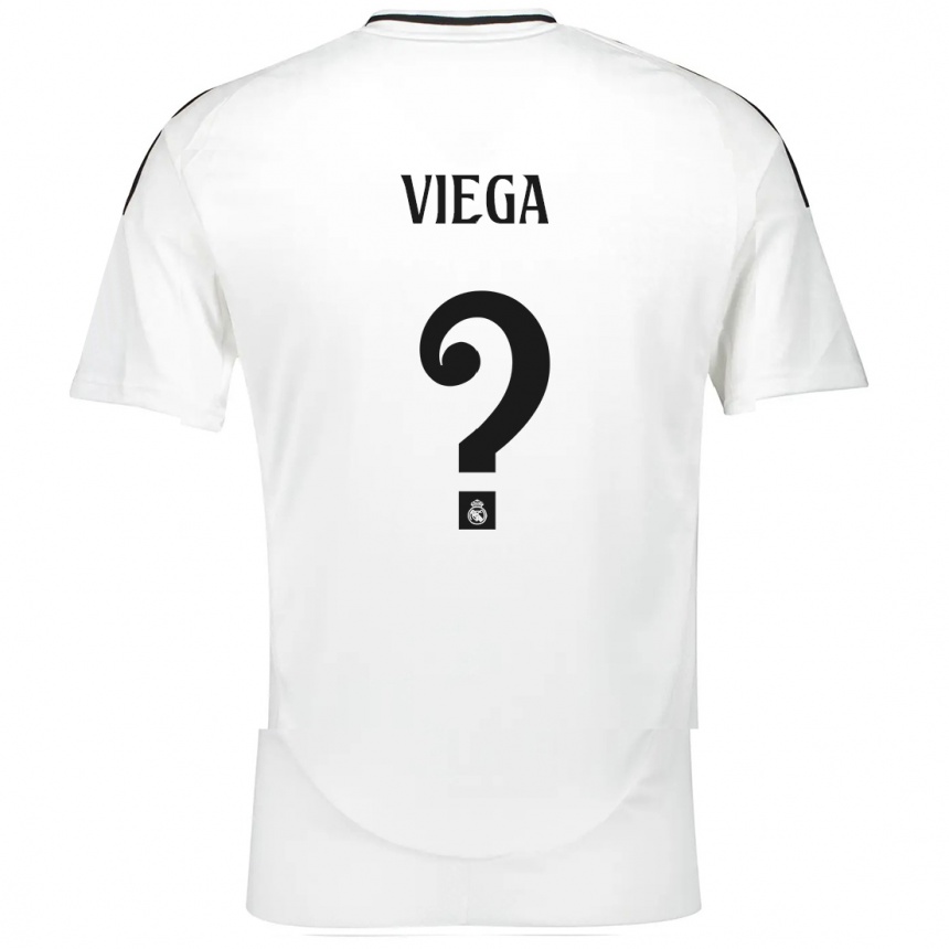 Kids Football Marcos Viega #0 White Home Jersey 2024/25 T-Shirt Uk