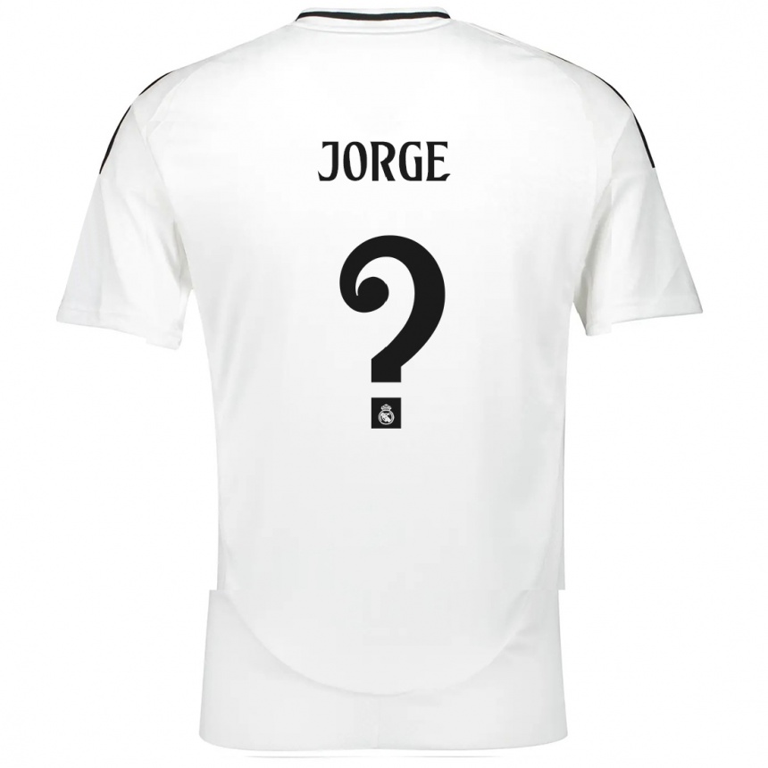 Kids Football Jorge García #0 White Home Jersey 2024/25 T-Shirt Uk