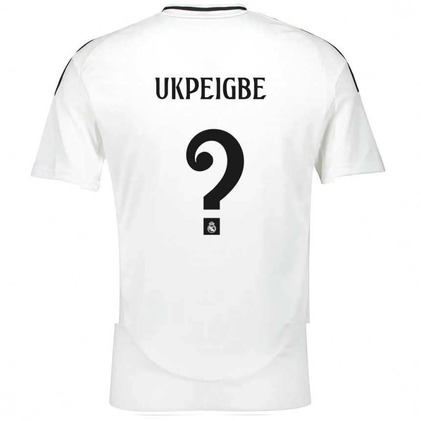 Kids Football Melvin Ukpeigbe #0 White Home Jersey 2024/25 T-Shirt Uk