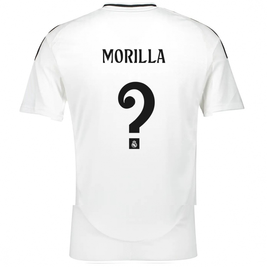 Kids Football Jairo Morilla #0 White Home Jersey 2024/25 T-Shirt Uk