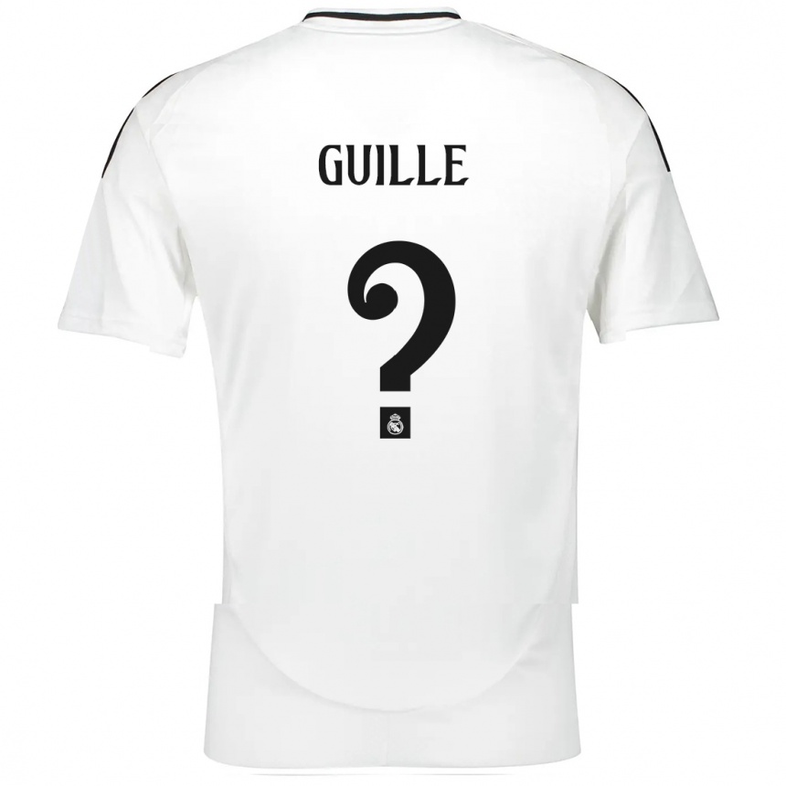 Kids Football Guille López #0 White Home Jersey 2024/25 T-Shirt Uk