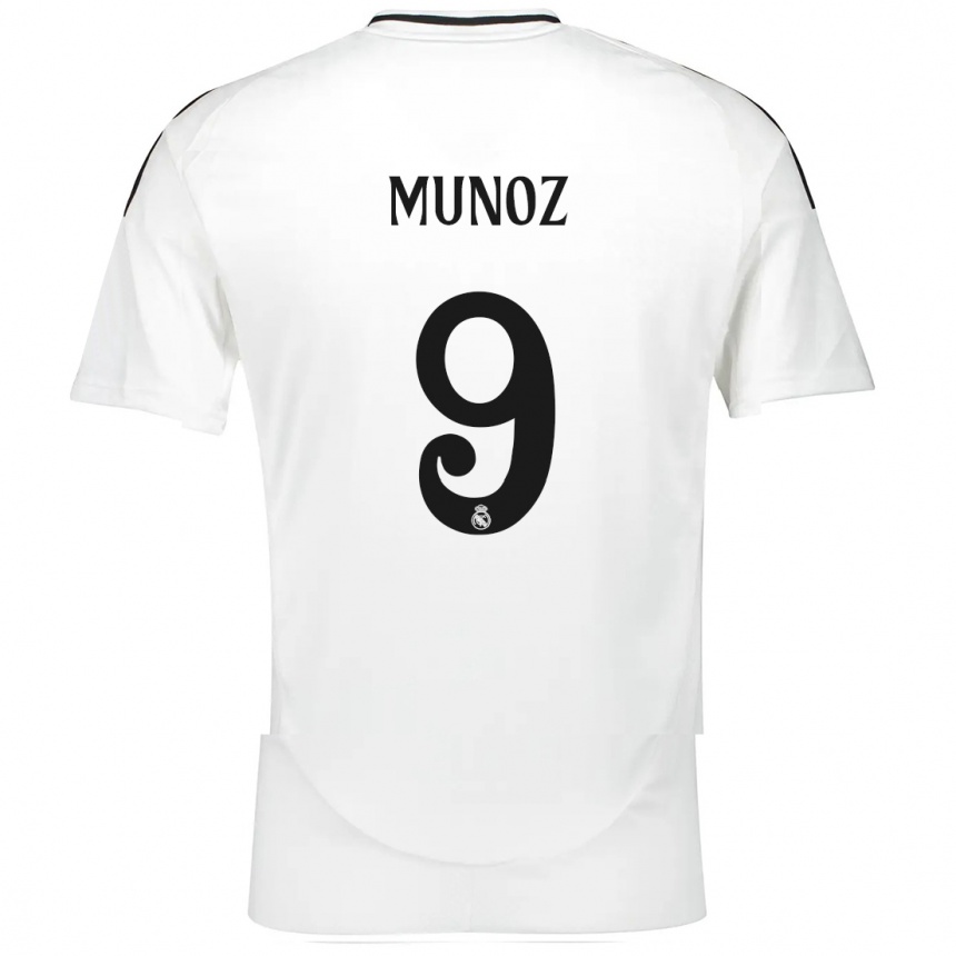 Kids Football Victor Munoz #9 White Home Jersey 2024/25 T-Shirt Uk