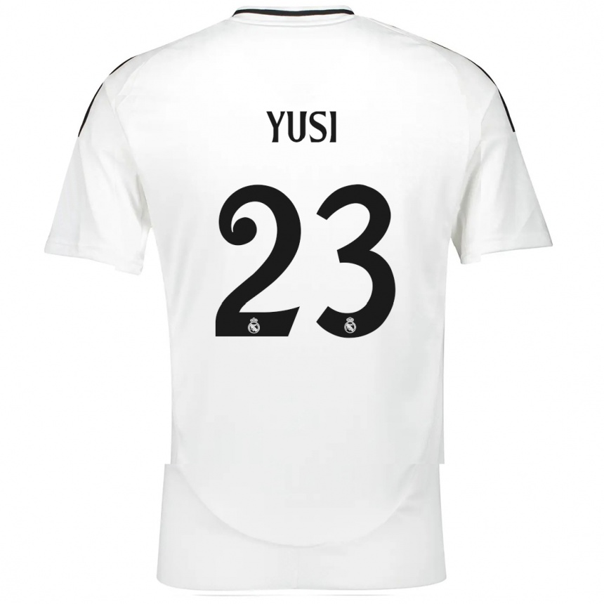 Kids Football Yusi #23 White Home Jersey 2024/25 T-Shirt Uk