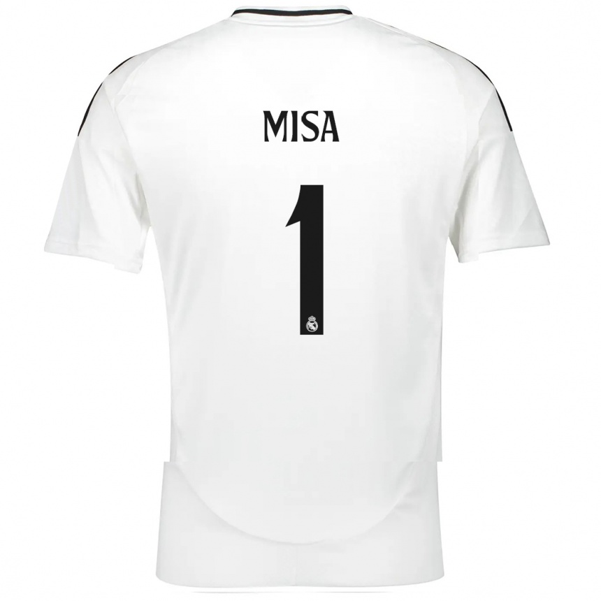 Kids Football Misa Rodríguez #1 White Home Jersey 2024/25 T-Shirt Uk