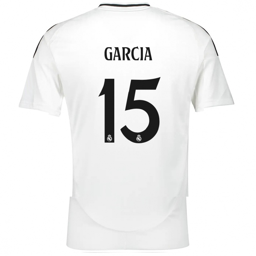 Kids Football Sheila García #15 White Home Jersey 2024/25 T-Shirt Uk