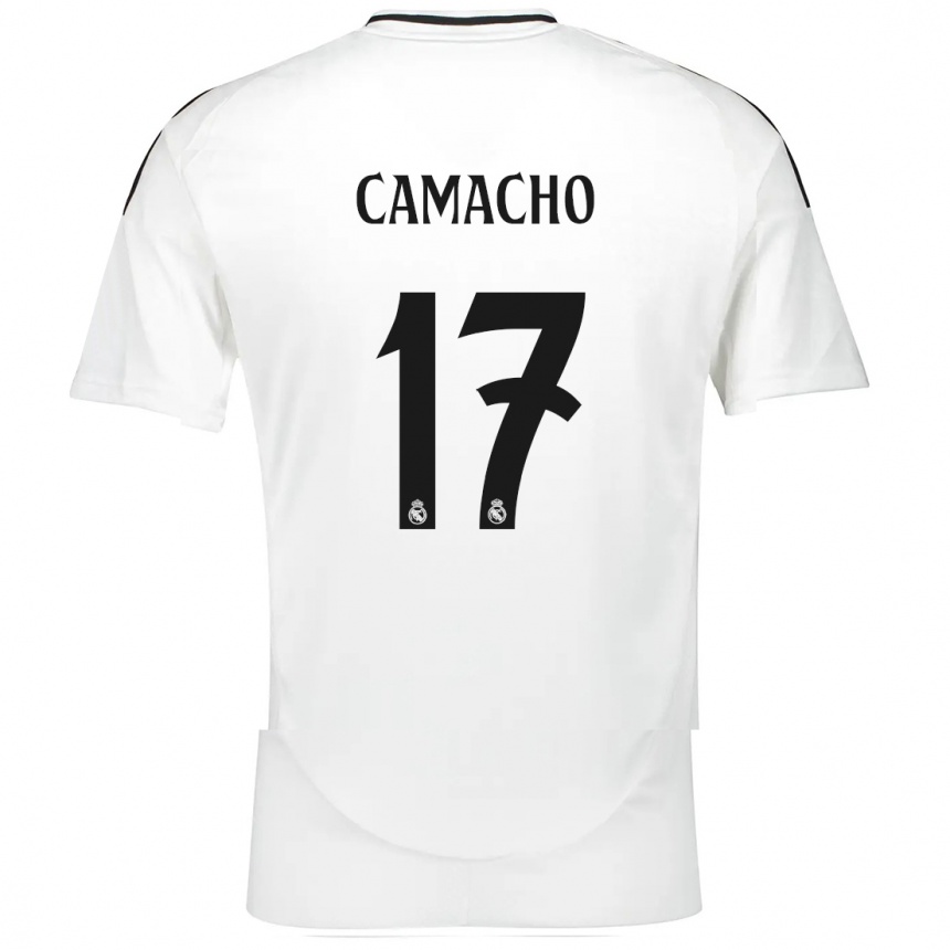 Kids Football Carla Camacho #17 White Home Jersey 2024/25 T-Shirt Uk