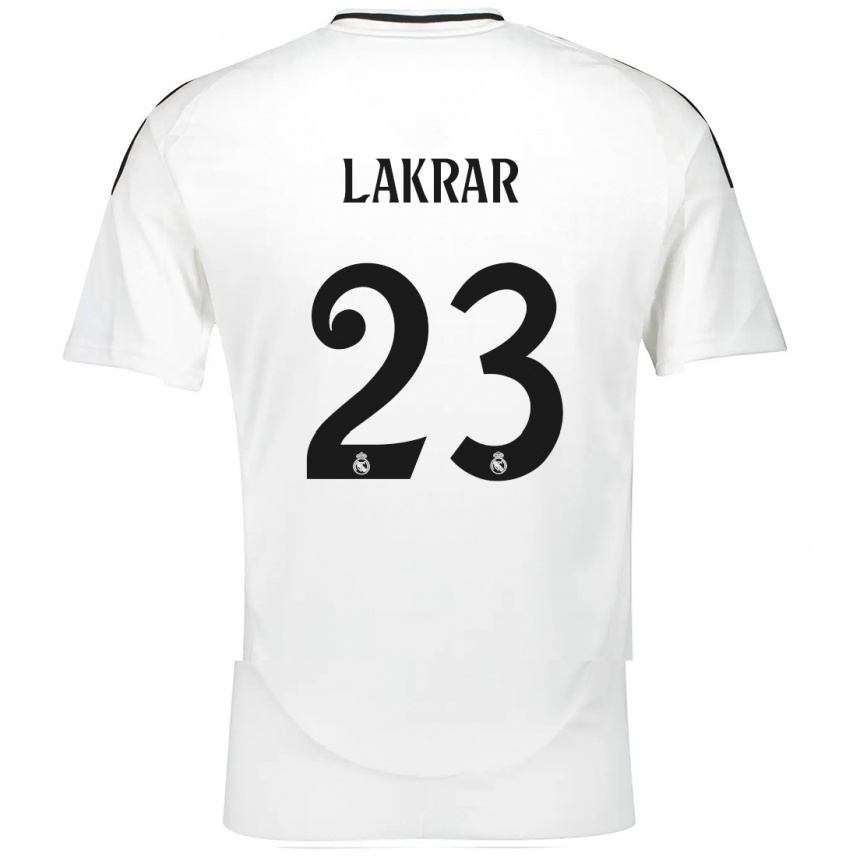 Kids Football Maëlle Lakrar #23 White Home Jersey 2024/25 T-Shirt Uk