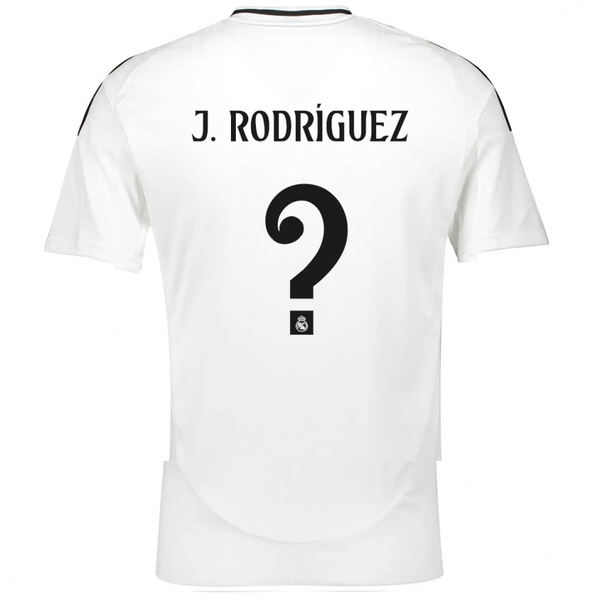 Kids Football Juan Rodríguez #0 White Home Jersey 2024/25 T-Shirt Uk