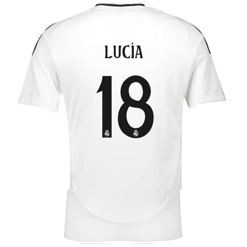 Kids Football Lucia Rodriguez #18 White Home Jersey 2024/25 T-Shirt Uk