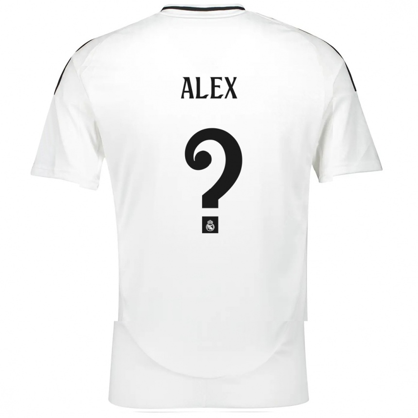 Kids Football Alex Sanchez #0 White Home Jersey 2024/25 T-Shirt Uk