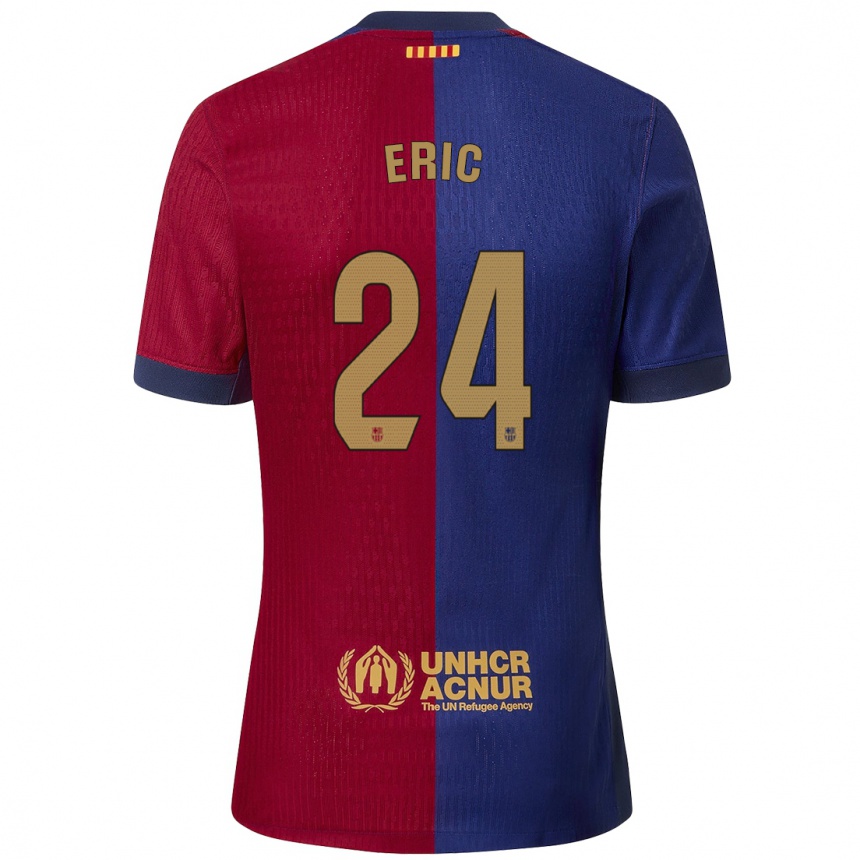 Kids Football Eric Garcia #24 Blue Red Home Jersey 2024/25 T-Shirt Uk