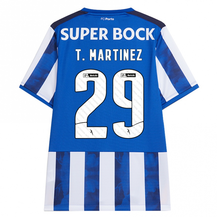 Kids Football Toni Martinez #29 Blue White Home Jersey 2024/25 T-Shirt Uk