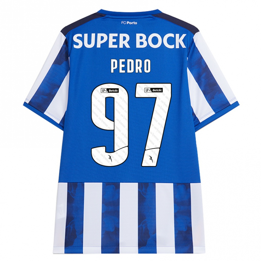 Kids Football Zé Pedro #97 Blue White Home Jersey 2024/25 T-Shirt Uk