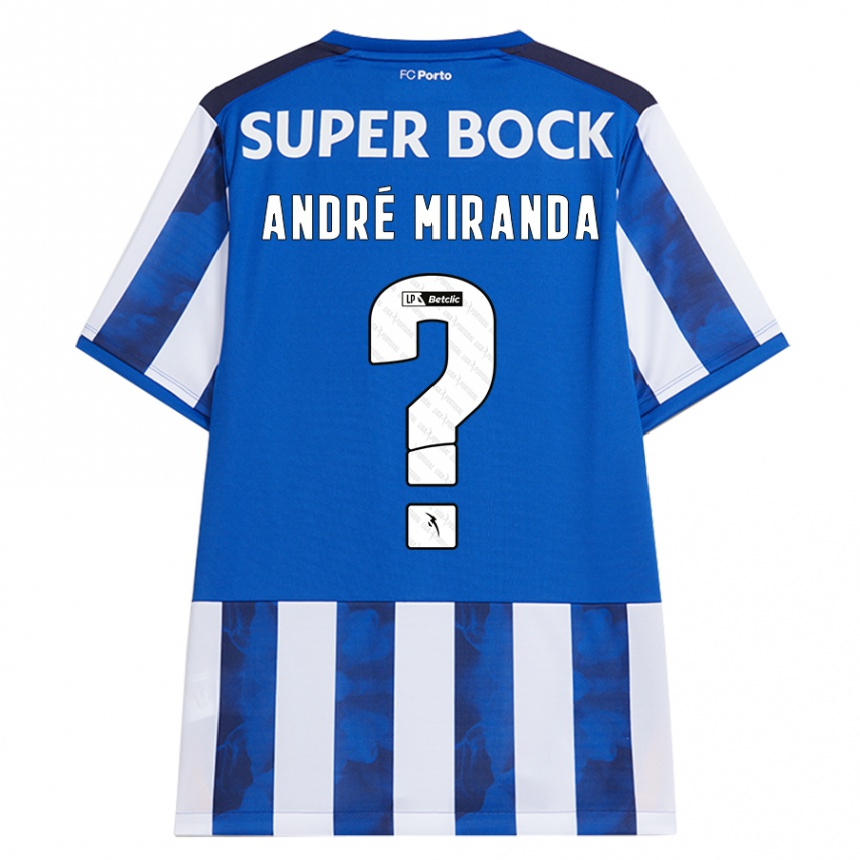 Kids Football André Miranda #0 Blue White Home Jersey 2024/25 T-Shirt Uk