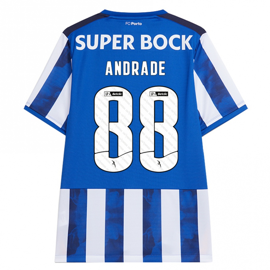 Kids Football Domingos Andrade #88 Blue White Home Jersey 2024/25 T-Shirt Uk