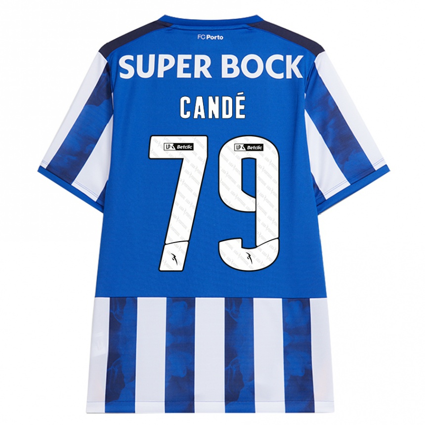 Kids Football Umaro Candé #79 Blue White Home Jersey 2024/25 T-Shirt Uk