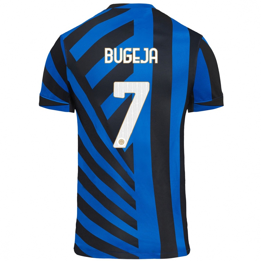 Kids Football Haley Bugeja #7 Blue Black Home Jersey 2024/25 T-Shirt Uk