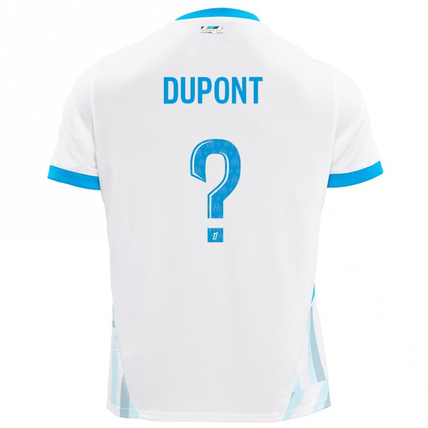 Kids Football Hugo Dupont #0 White Sky Blue Home Jersey 2024/25 T-Shirt Uk