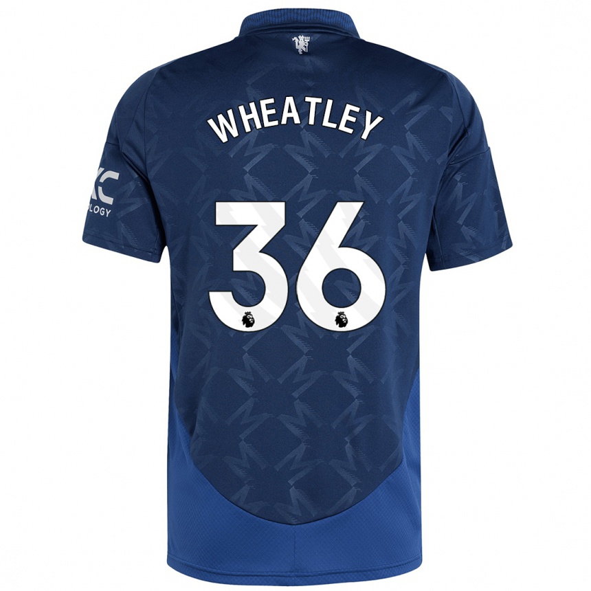 Kids Football Ethan Wheatley #36 Indigo Away Jersey 2024/25 T-Shirt Uk