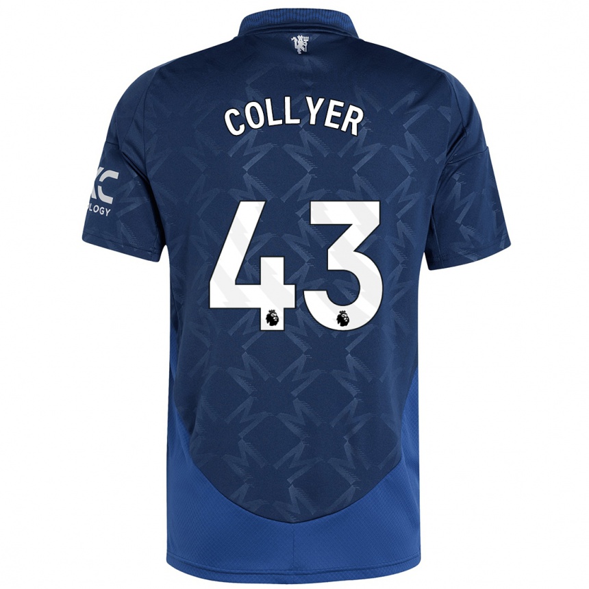 Kids Football Toby Collyer #43 Indigo Away Jersey 2024/25 T-Shirt Uk