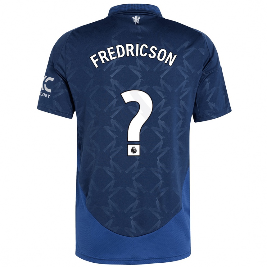 Kids Football Tyler Fredricson #0 Indigo Away Jersey 2024/25 T-Shirt Uk