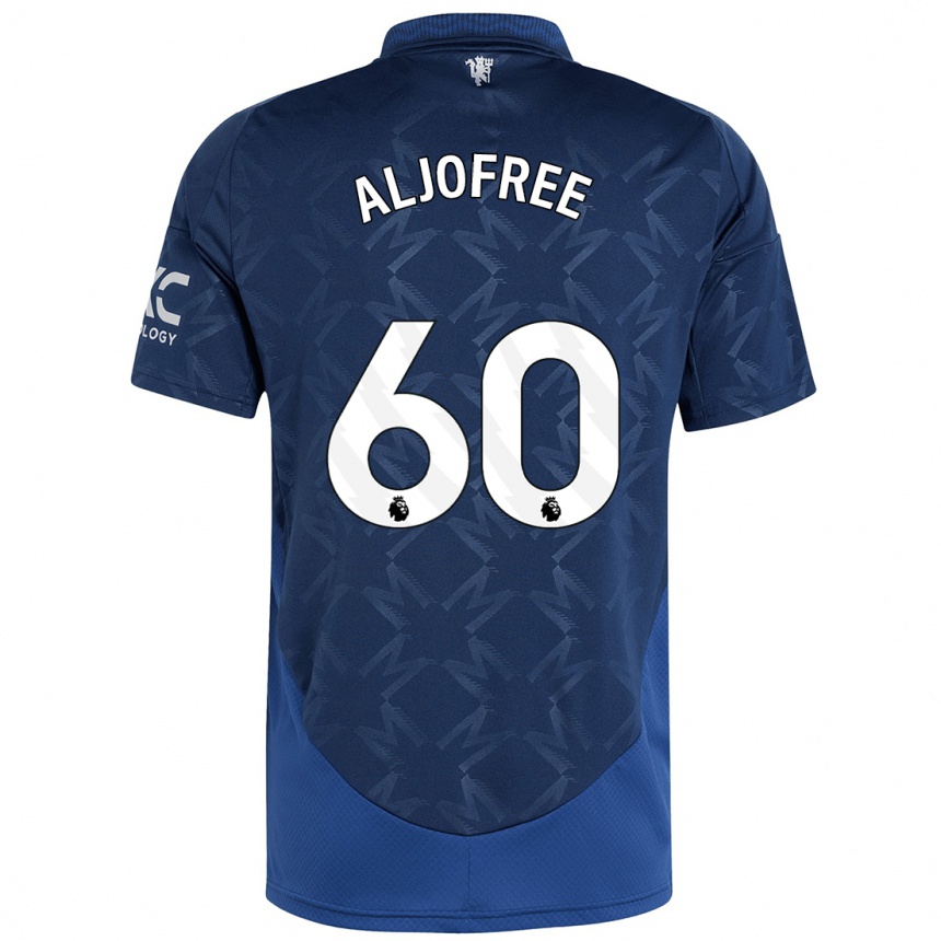 Kids Football Sonny Aljofree #60 Indigo Away Jersey 2024/25 T-Shirt Uk